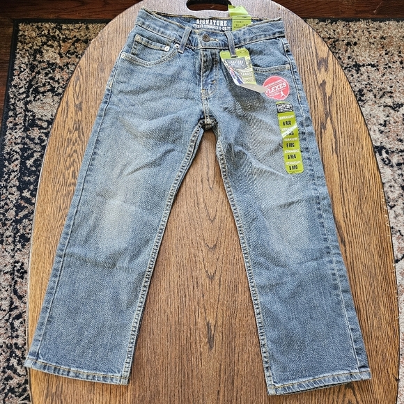 Levi Strauss Straight Leg Classic Blue Denim Jeans Size Boy's 8 NEW with TAGS - Picture 2 of 10